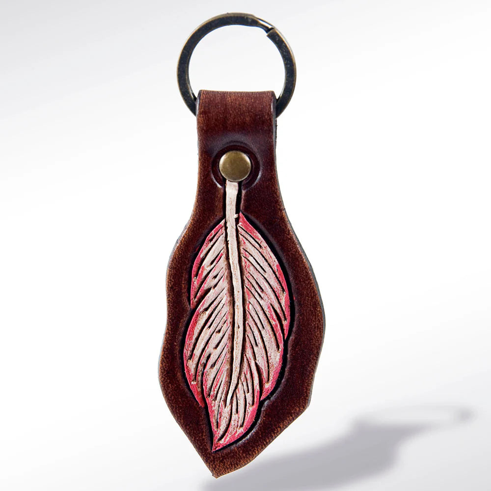 Feather keychain