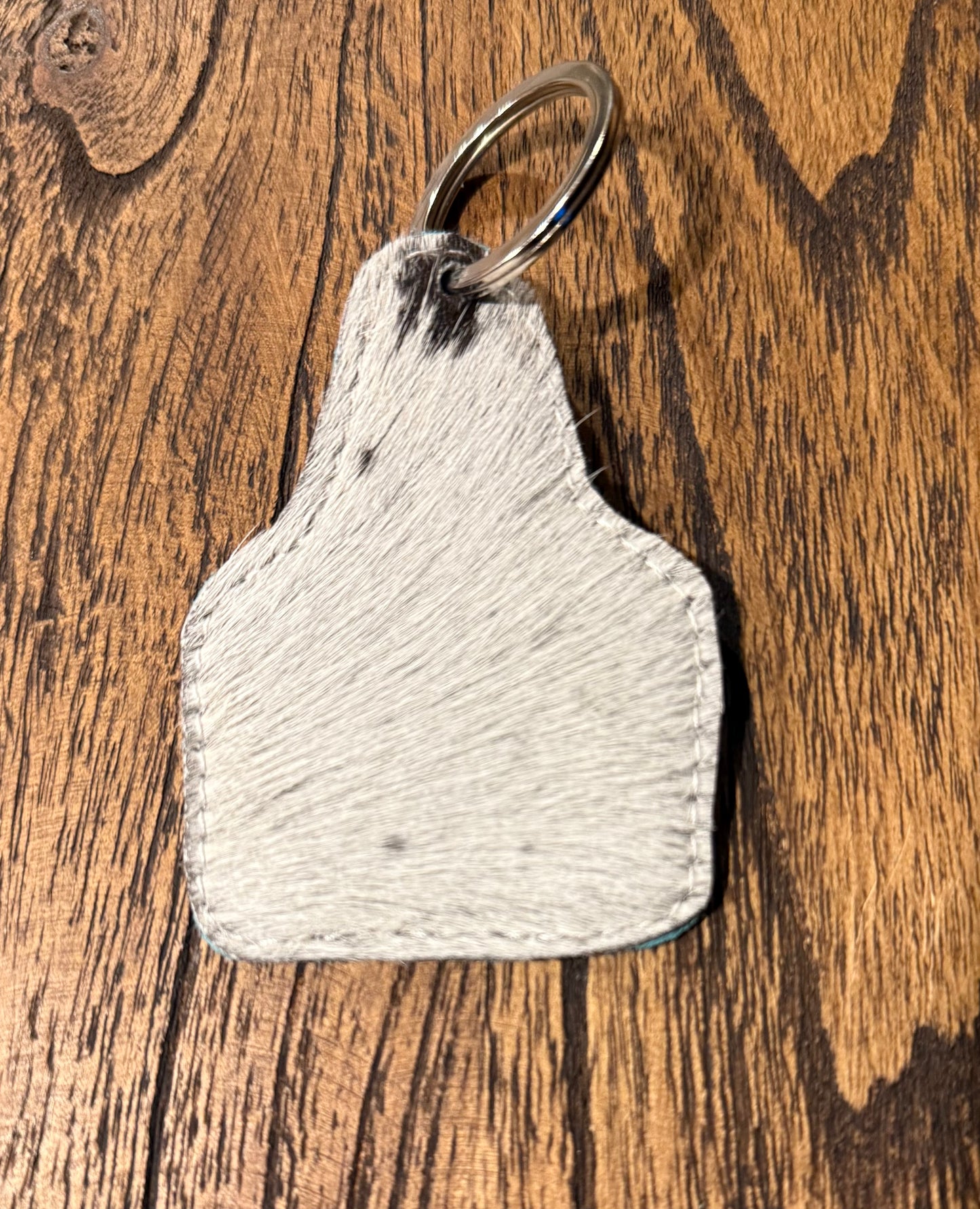 Turquoise Boot stitch keychain
