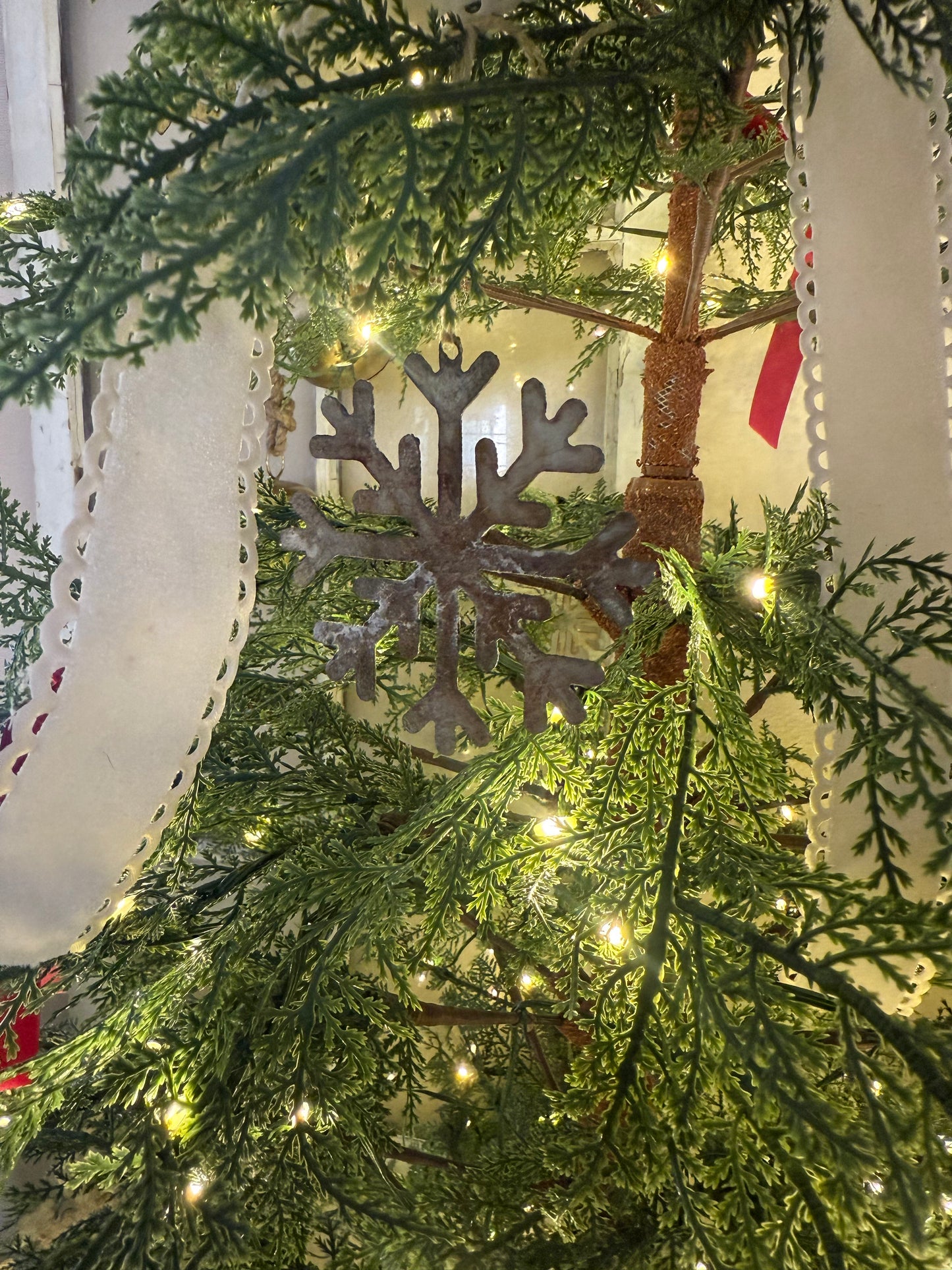 Rustic Metal christmas ornaments