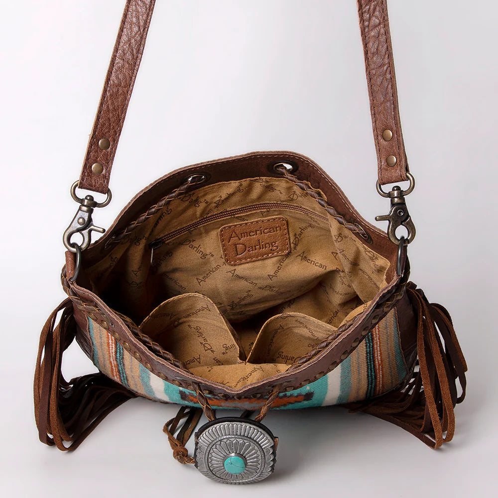 True Blue Western Bucket Bag