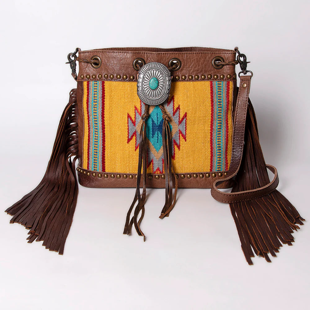 True Yellow Western Bucket Bag