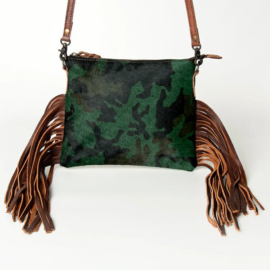 Camo Fringe Crossbody