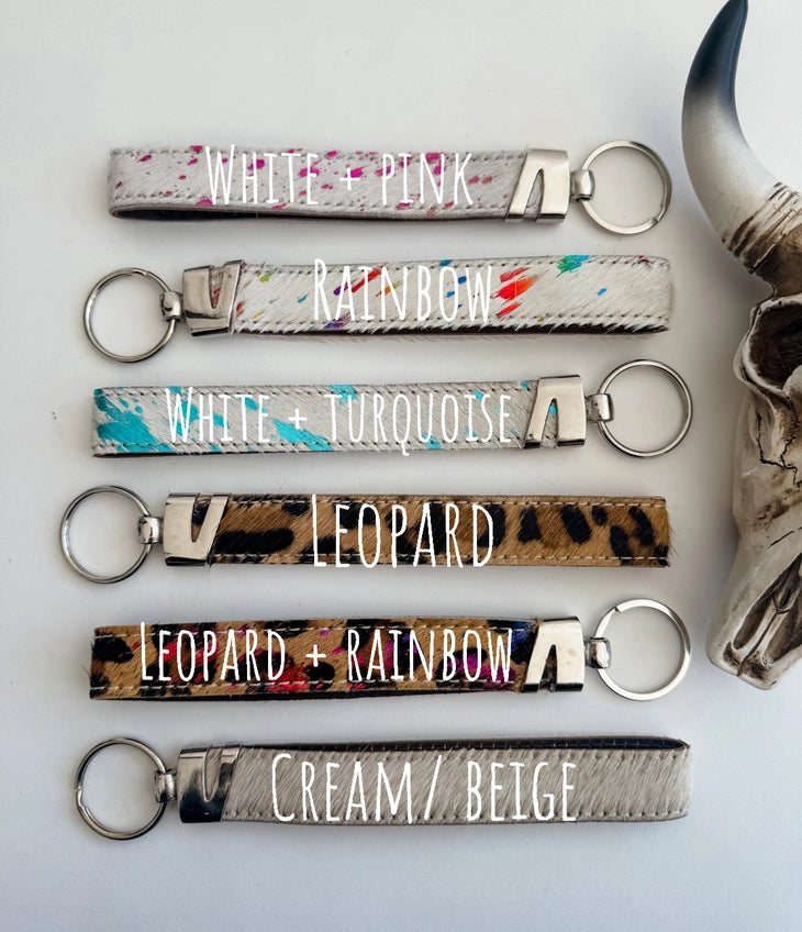 Western wristlet keychain