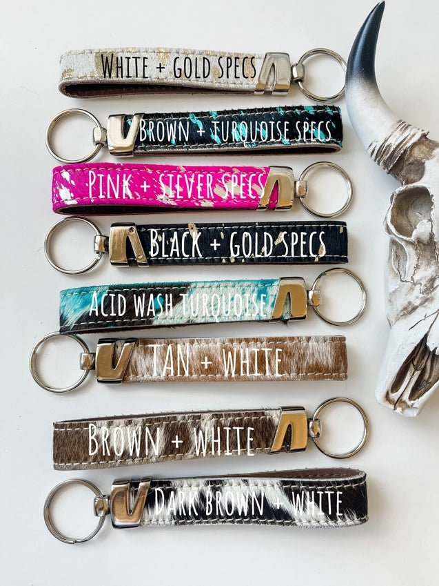 Western wristlet keychain