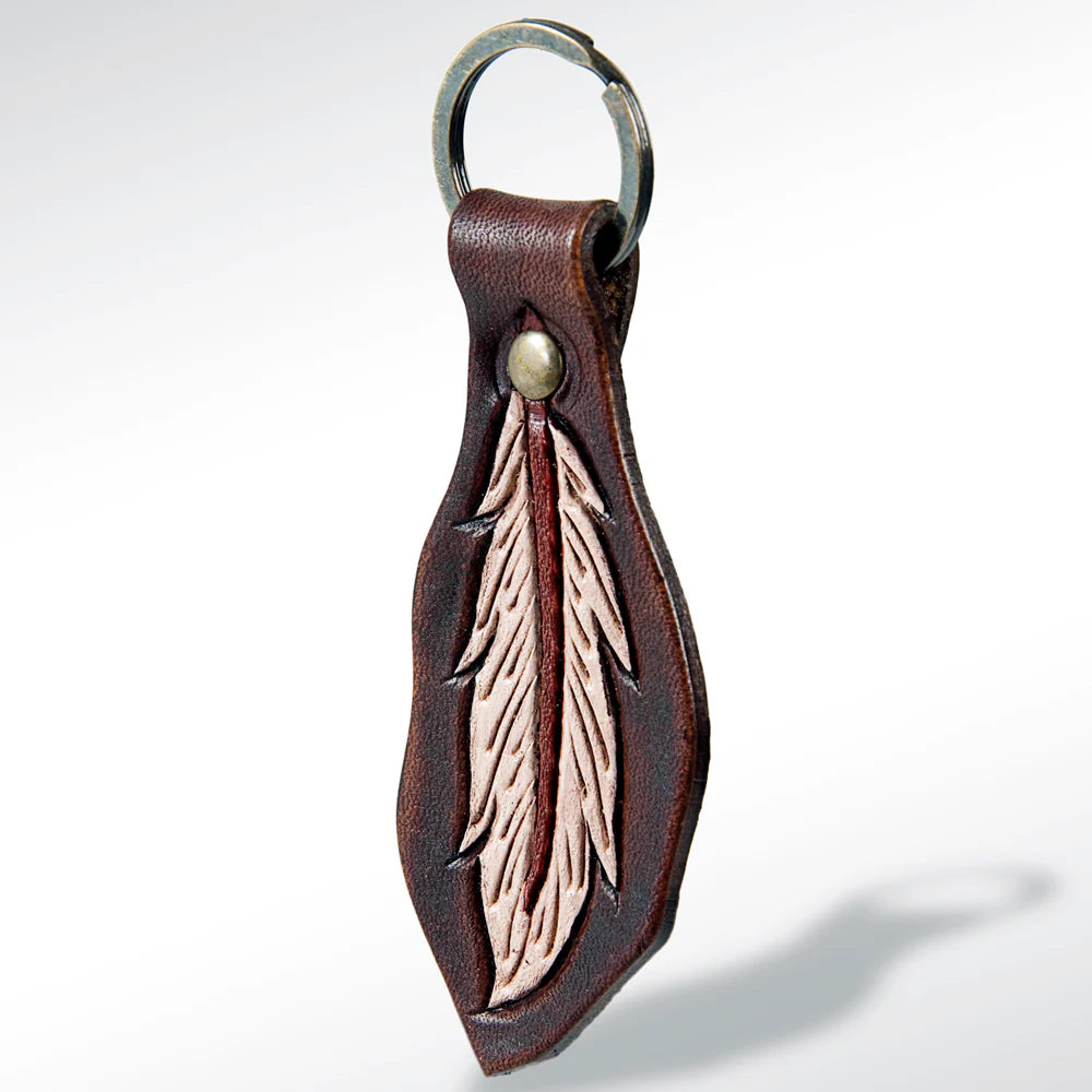 Feather keychain