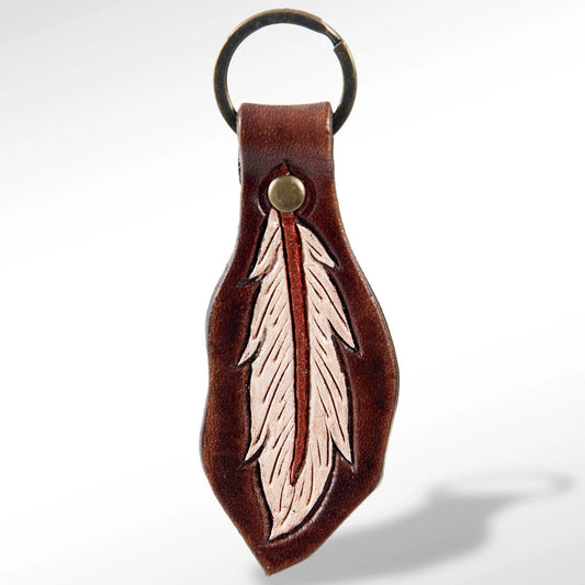 Feather keychain