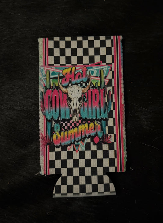 Checkered Koozie
