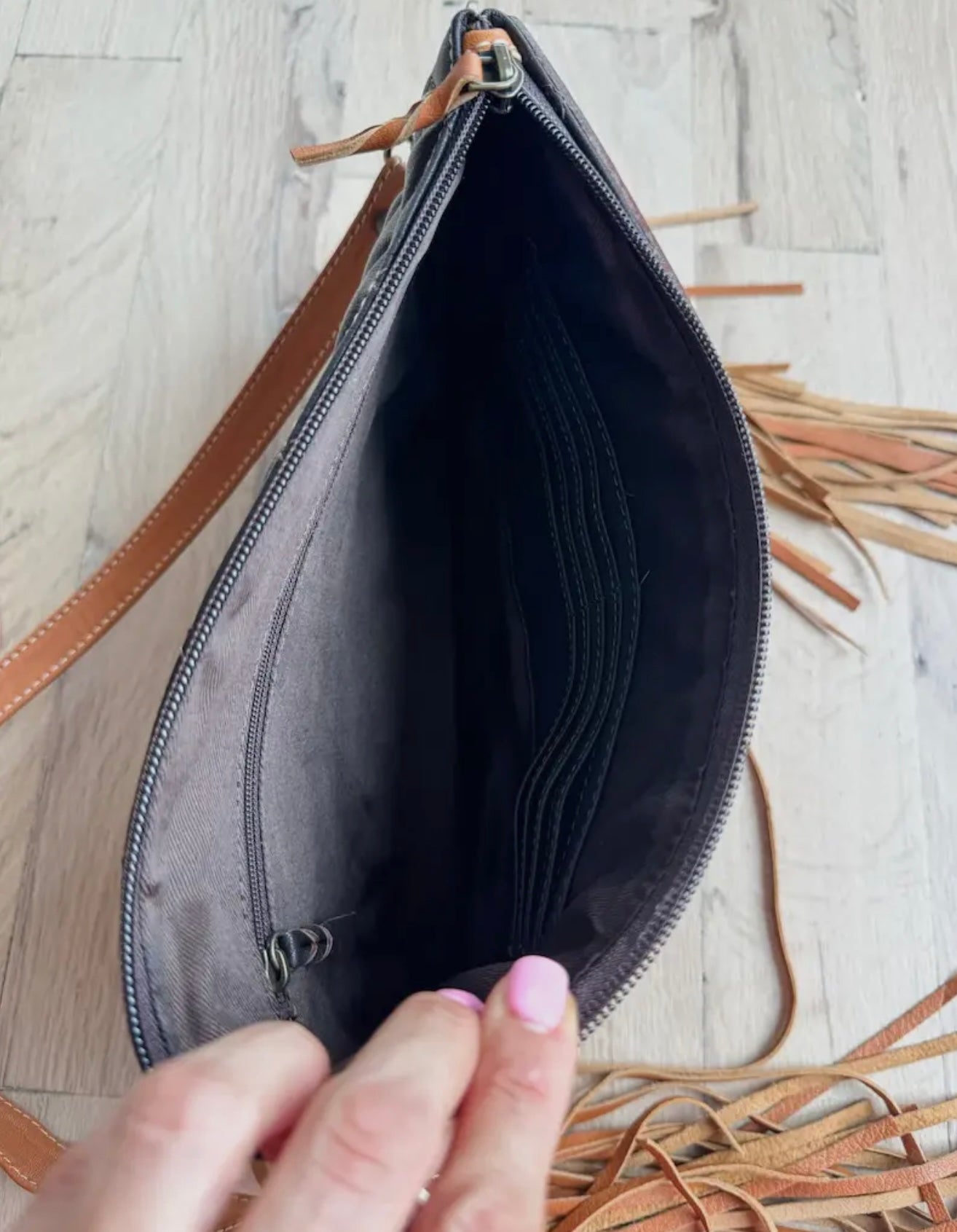 Quilted Steer Longhorn crossbody