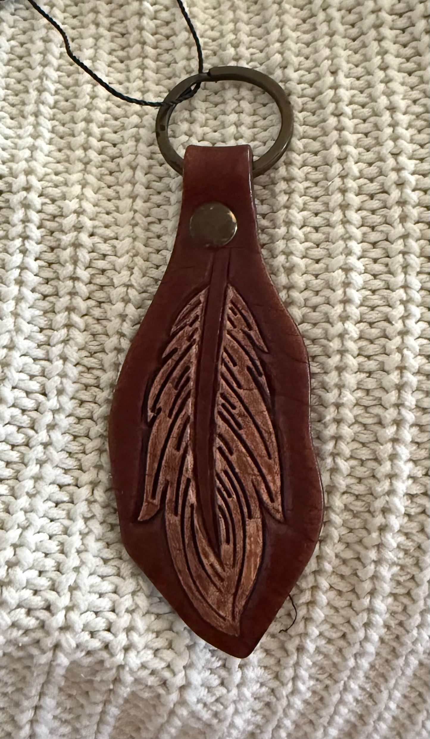 Feather keychain
