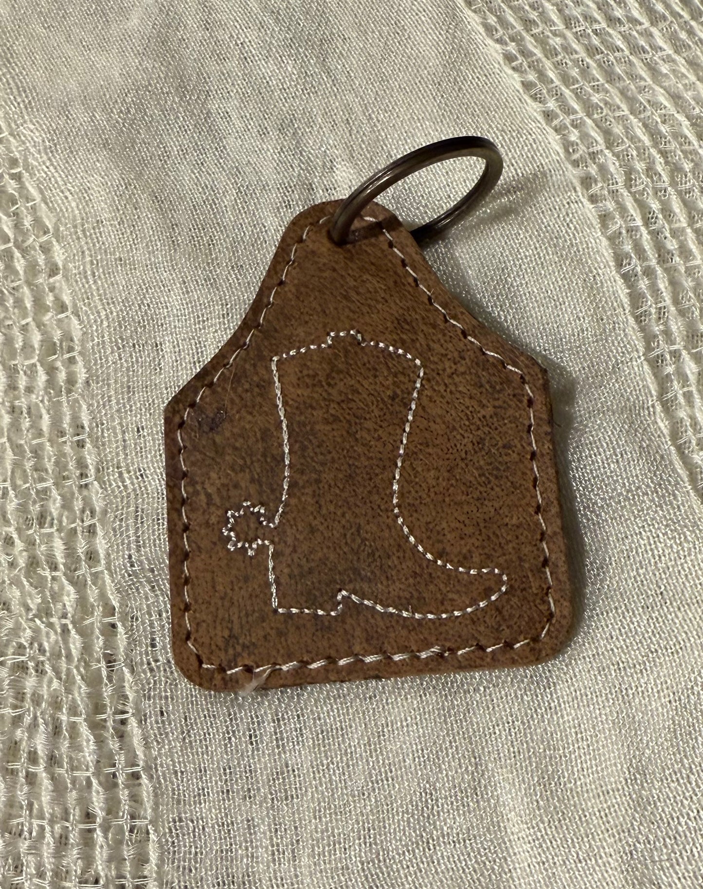 Vintage boot keychain 