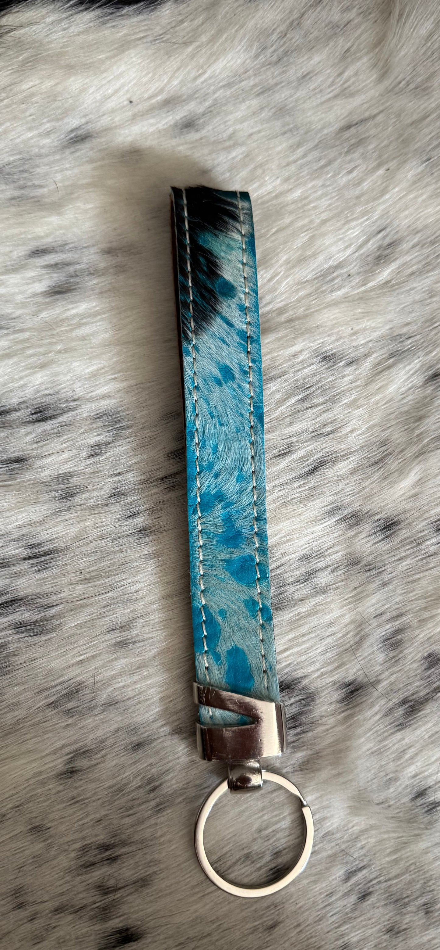 Western wristlet keychain