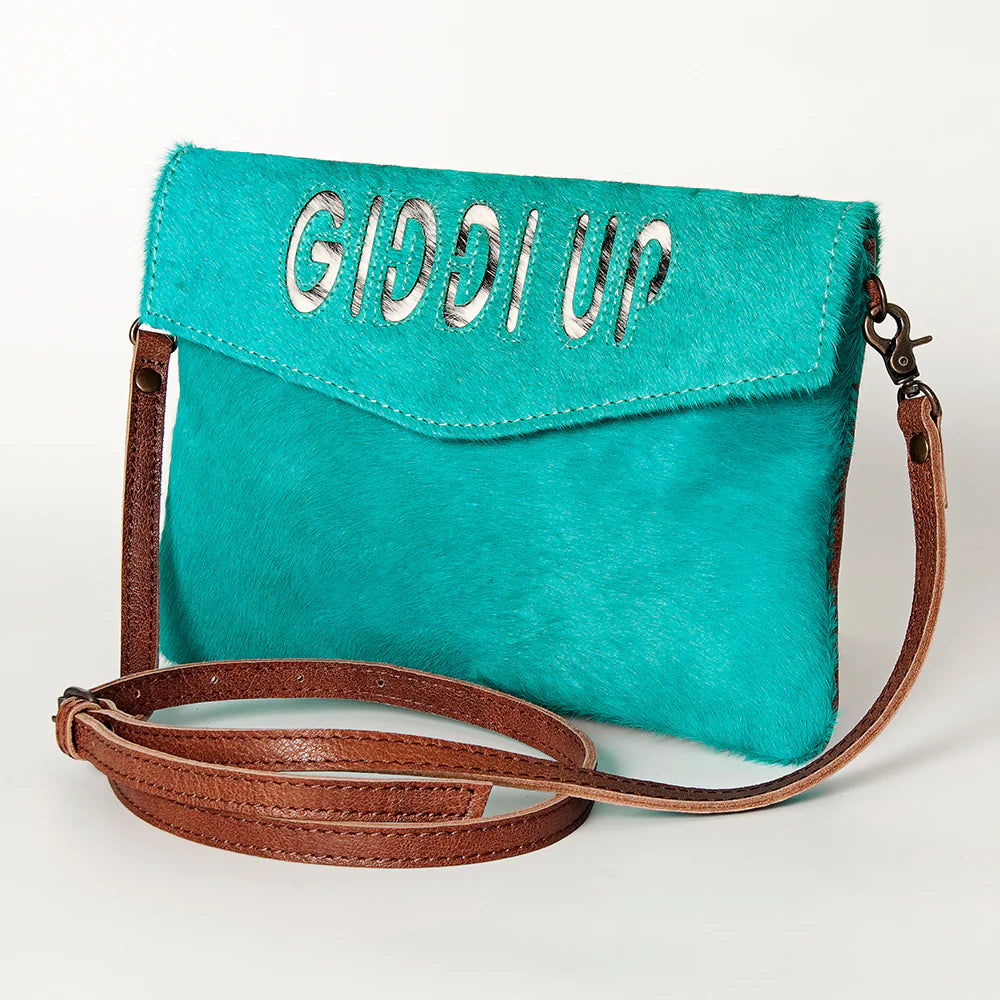 Turquoise Envelope Bag