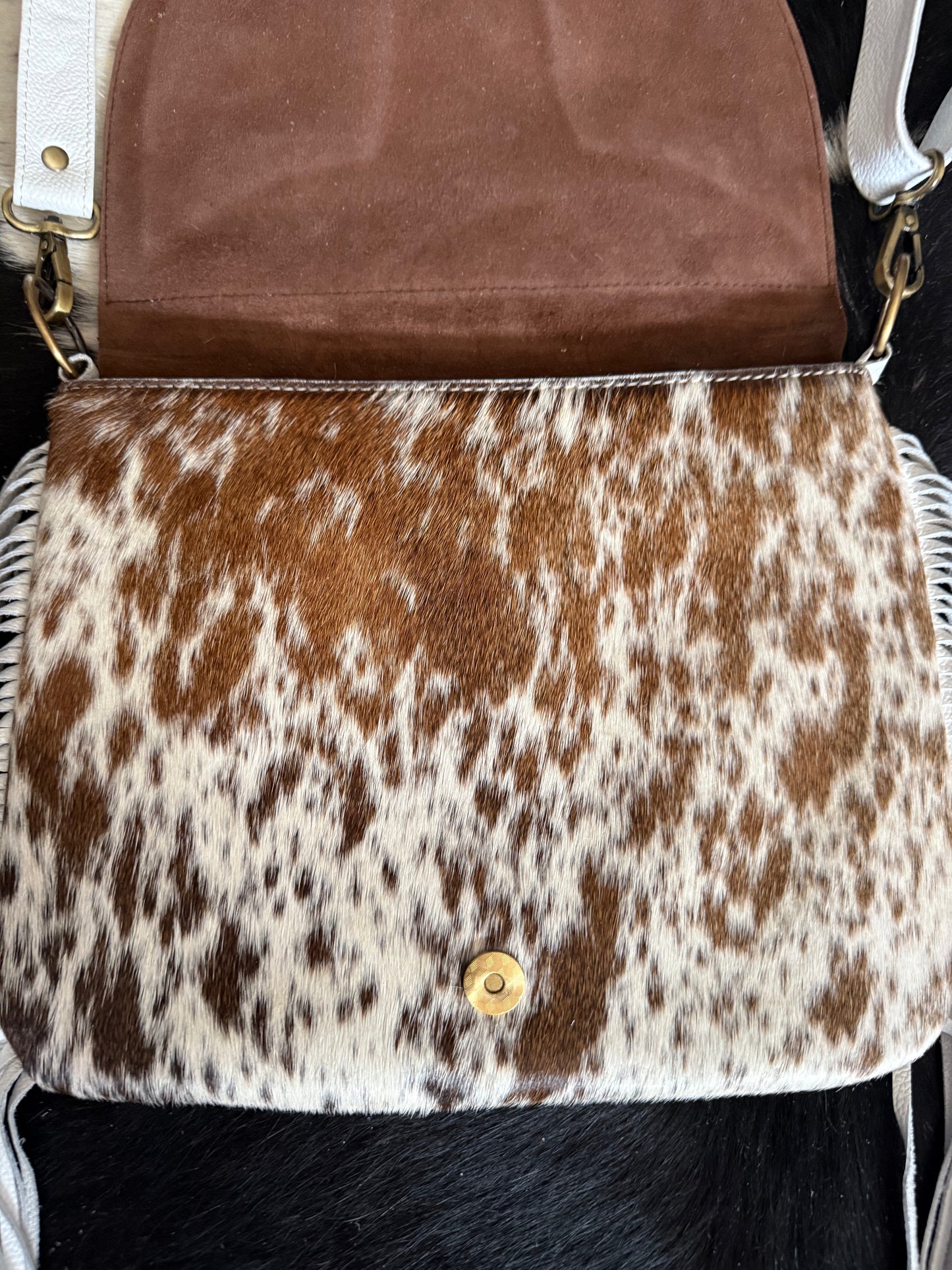 Lovely Longhorn Yellow Crossbody