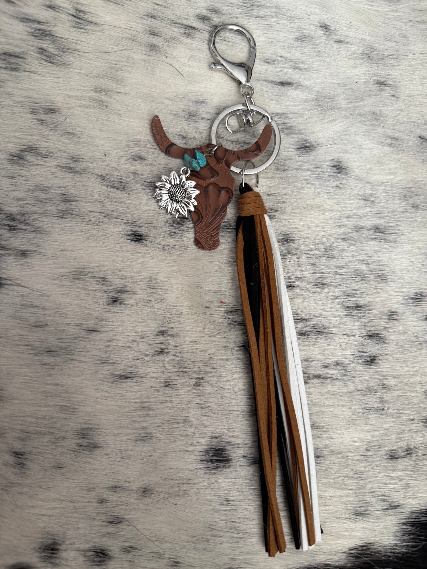Steer head keychain