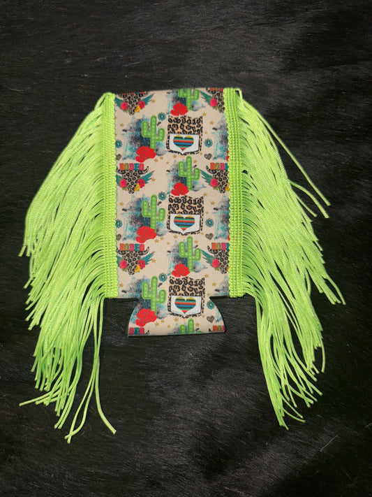 Neon Cactus Koozie