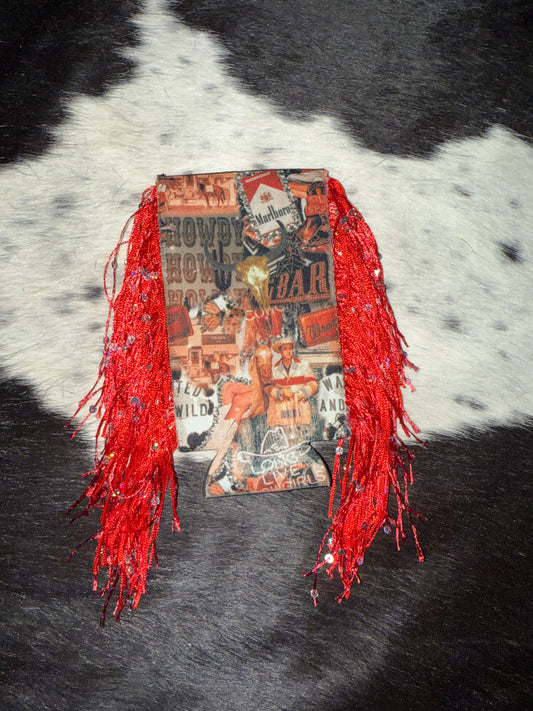 Red Rodeo Koozie