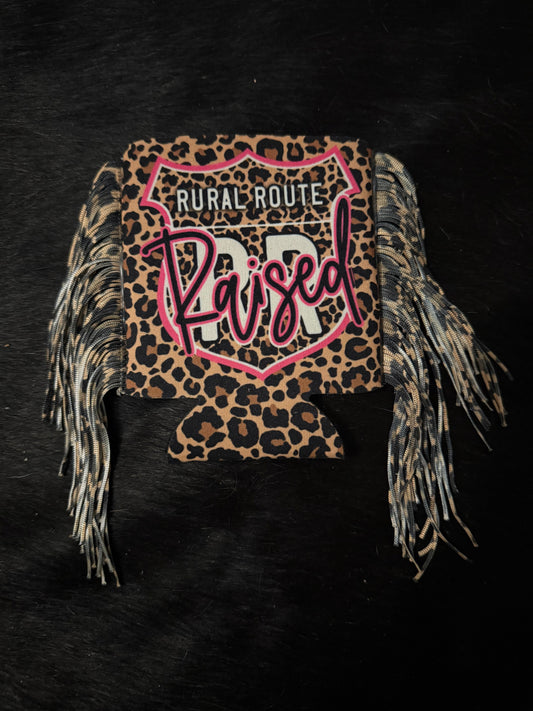 Rural Route Raised koozie