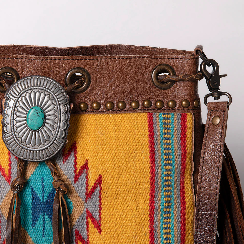 True Yellow Western Bucket Bag