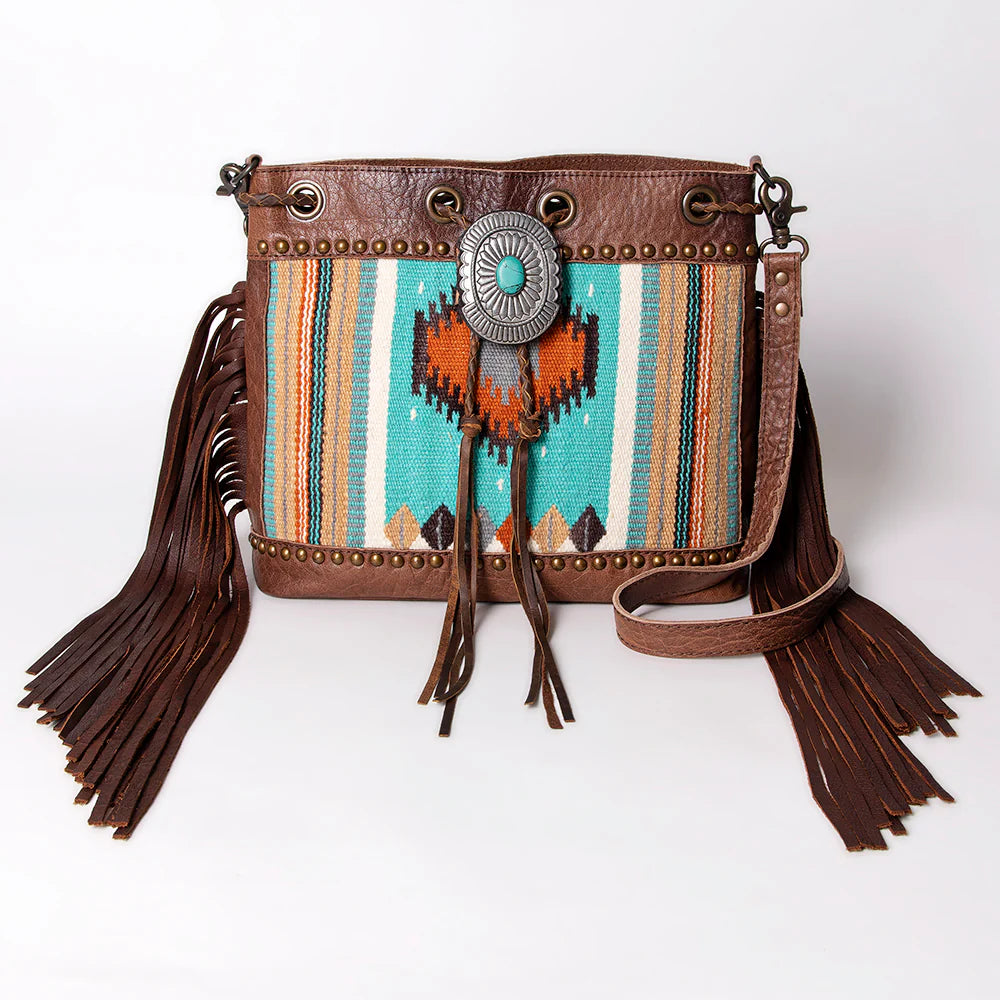 True Blue Western Bucket Bag