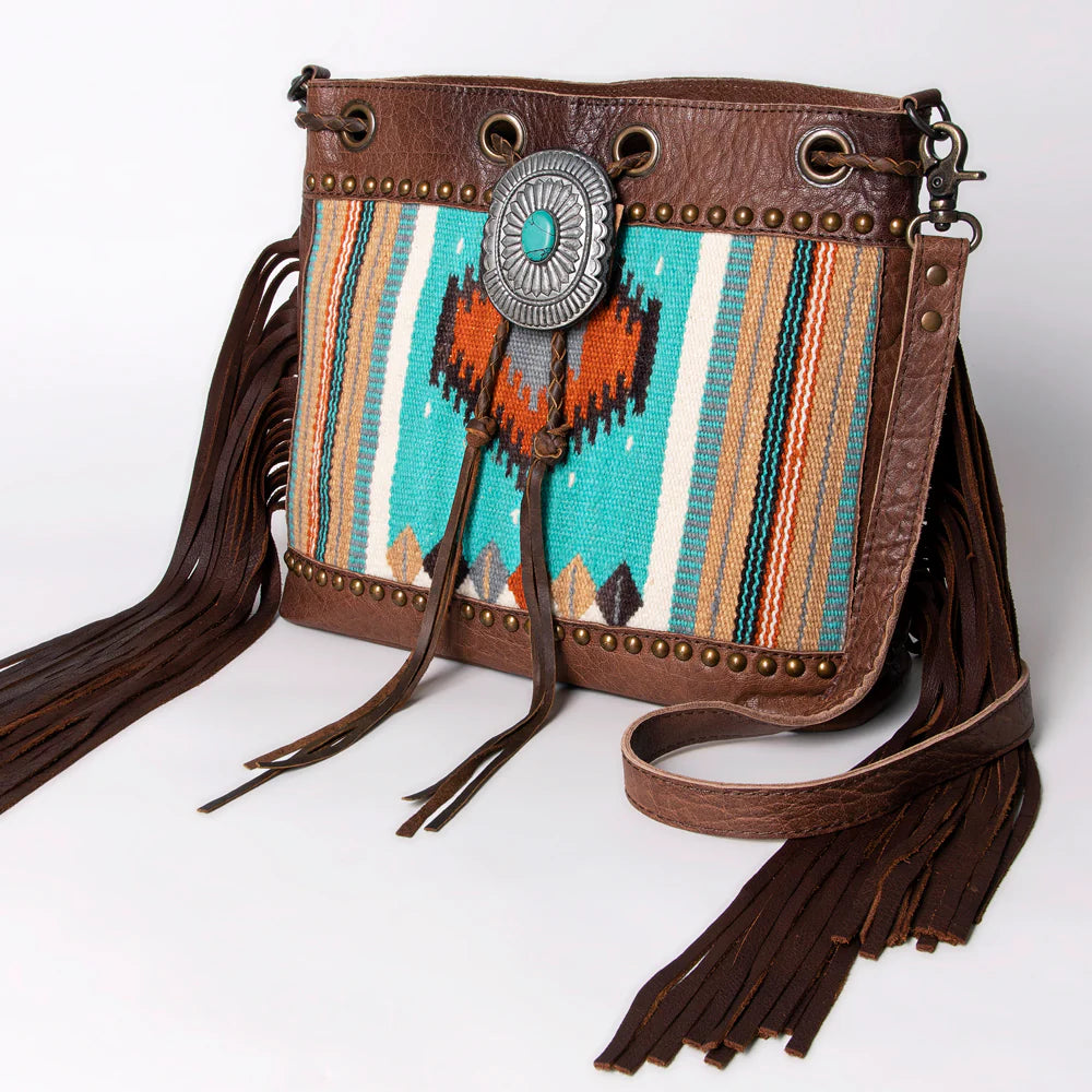 True Blue Western Bucket Bag